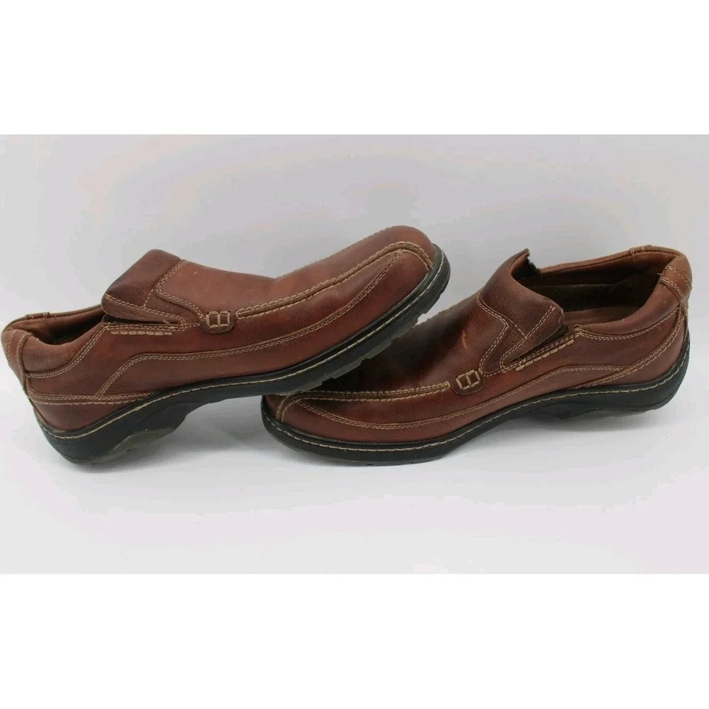 Johnston & Murphy XC4 System Waterproof Sheep Skin Brown Leather Shoes 11.5